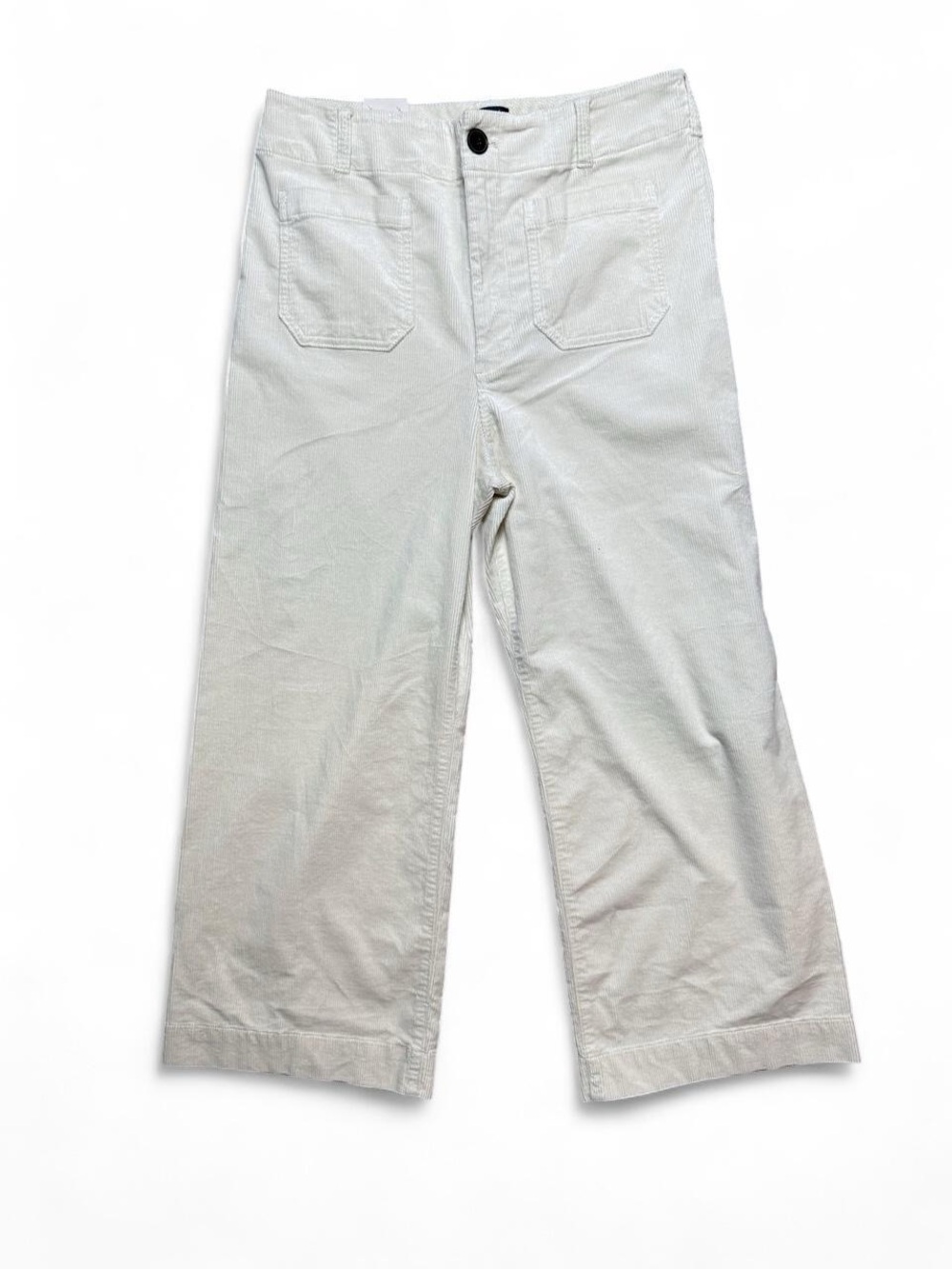 Maeve Anthropologie White Corduroy Wide Leg Pants – Size 32 🤍 NWT